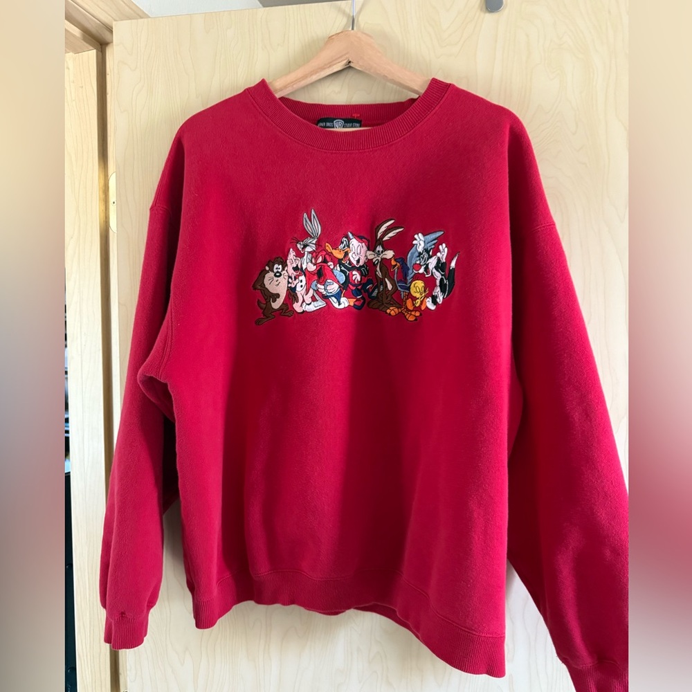 Red Looney Tunes Vtg Sweatshirt